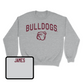 Sport Grey Football Bulldogs Crew Youth Large / Will James | #