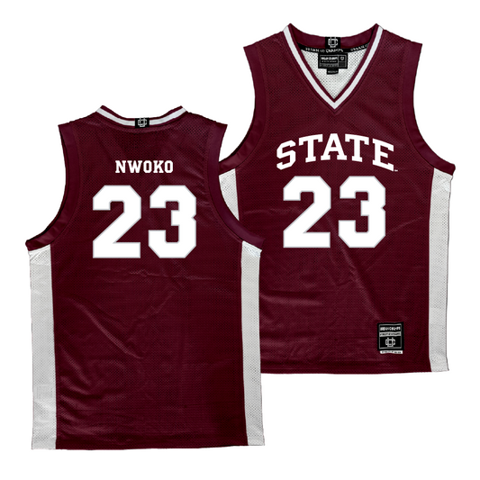 Mississippi State Men's Basketball Maroon Jersey  - Michael Nwoko