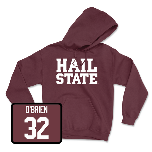 Maroon Baseball Hail Hoodie - Michael O’Brien