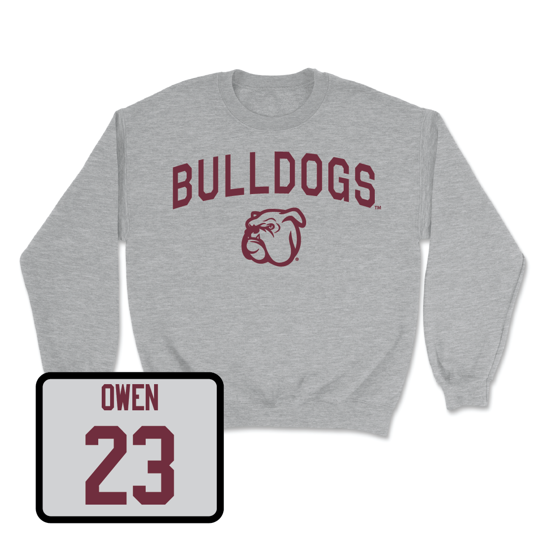 Sport Grey Baseball Bulldogs Crew  - Jackson Owen