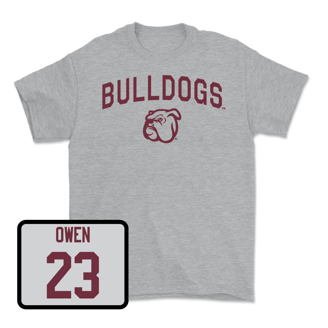 Sport Grey Baseball Bulldogs Tee  - Jackson Owen