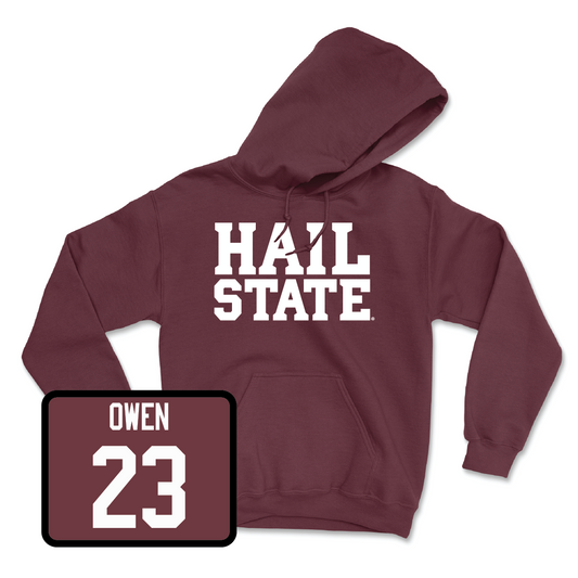 Maroon Baseball Hail Hoodie  - Jackson Owen