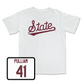 White Baseball Script Comfort Colors Tee - Ethan Pulliam