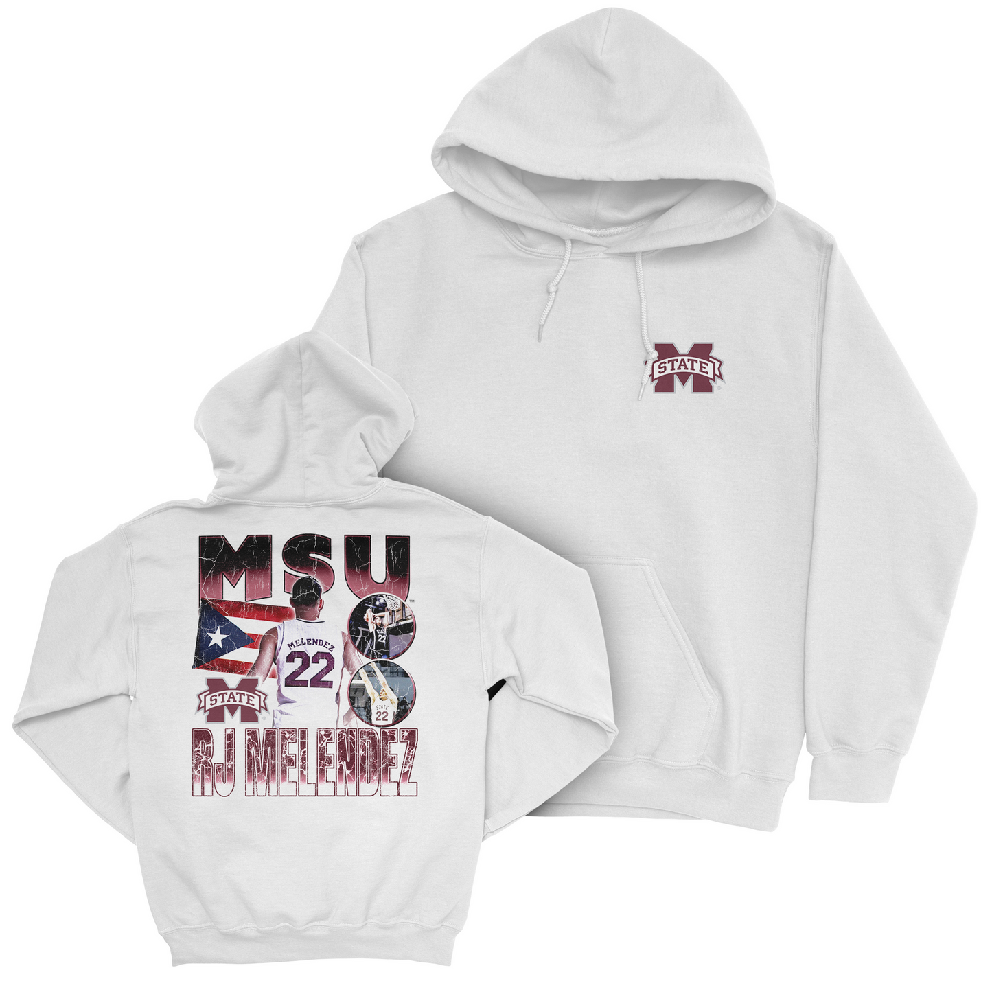 EXCLUSIVE RELEASE: RJ Melendez 90s Graphic White Hoodie