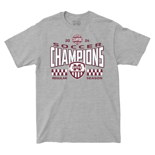 EXCLUSIVE: Women's Soccer 2024 Regular Season Champions Sport Grey Tee by Retro Brand