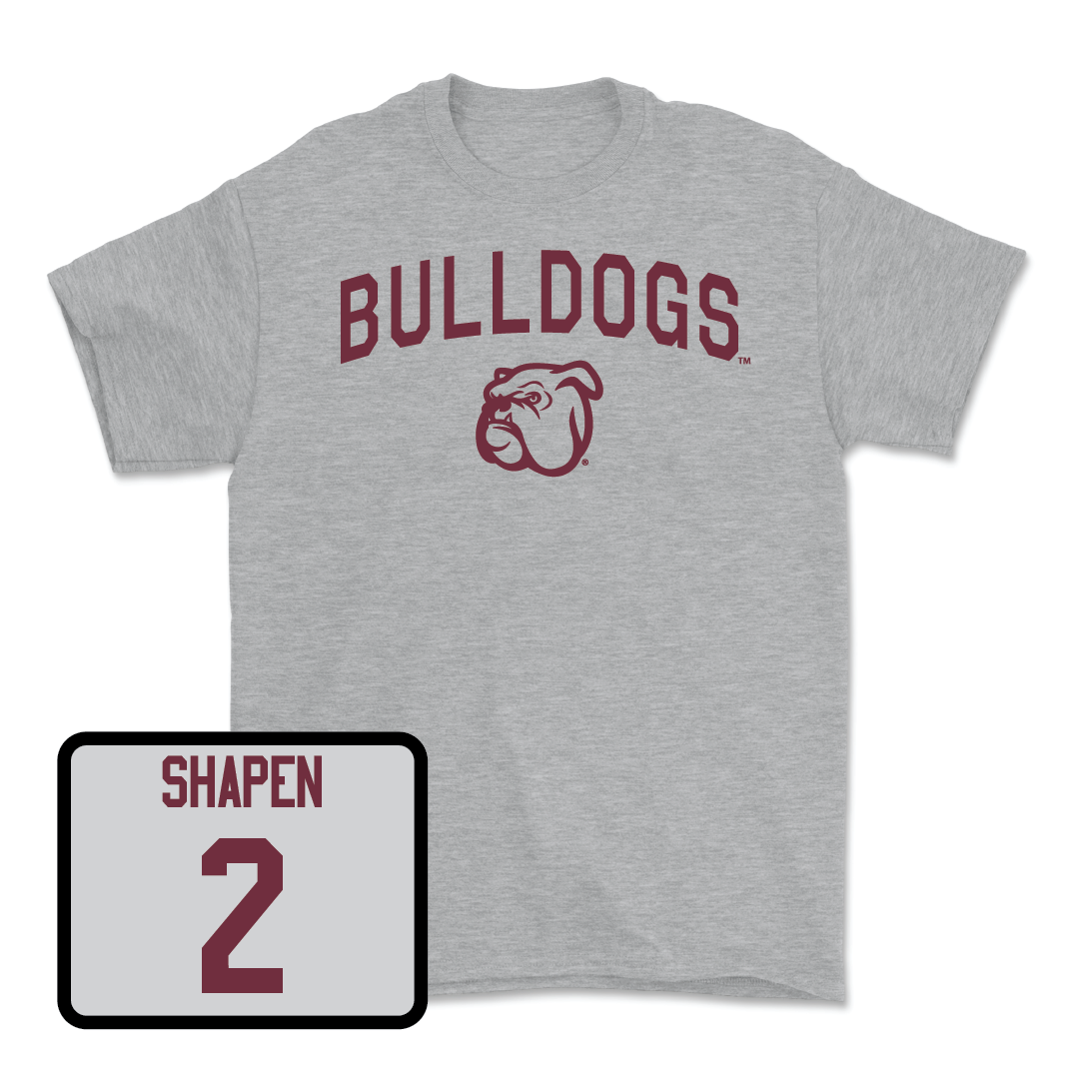 Sport Grey Football Bulldogs Tee  - Blake Shapen