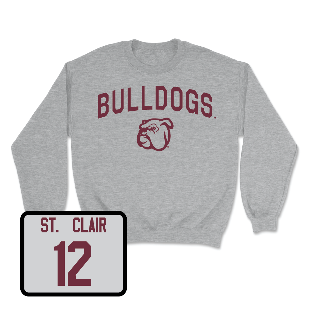 Sport Grey Softball Bulldogs Crew - Brylie St. Clair