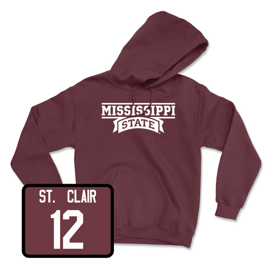 Maroon Softball Team Hoodie - Brylie St. Clair