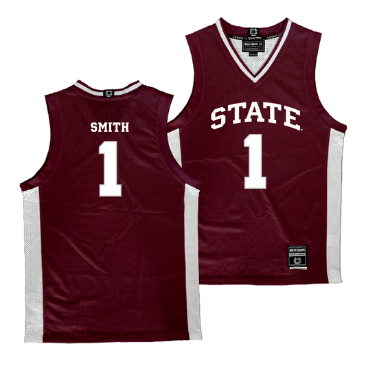 Mississippi State Men's Basketball Maroon Jersey  - Tolu Smith