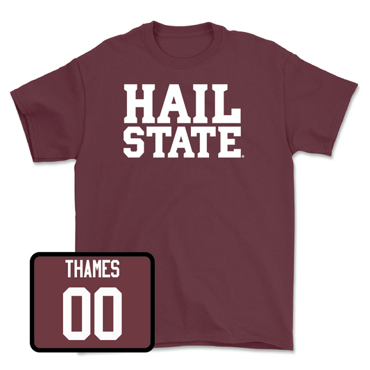 Maroon Women's Soccer Hail Tee - Taylor Thames