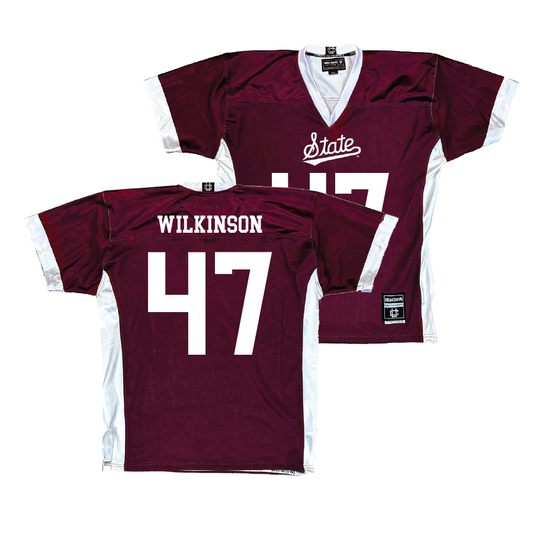 Maroon Mississippi State Football Jersey   - William Wilkinson