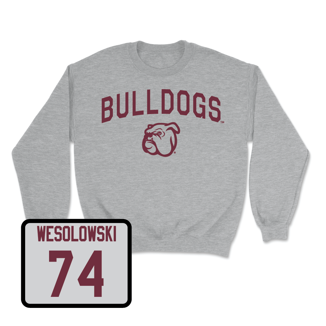 Sport Grey Softball Bulldogs Crew - Ella Wesolowski