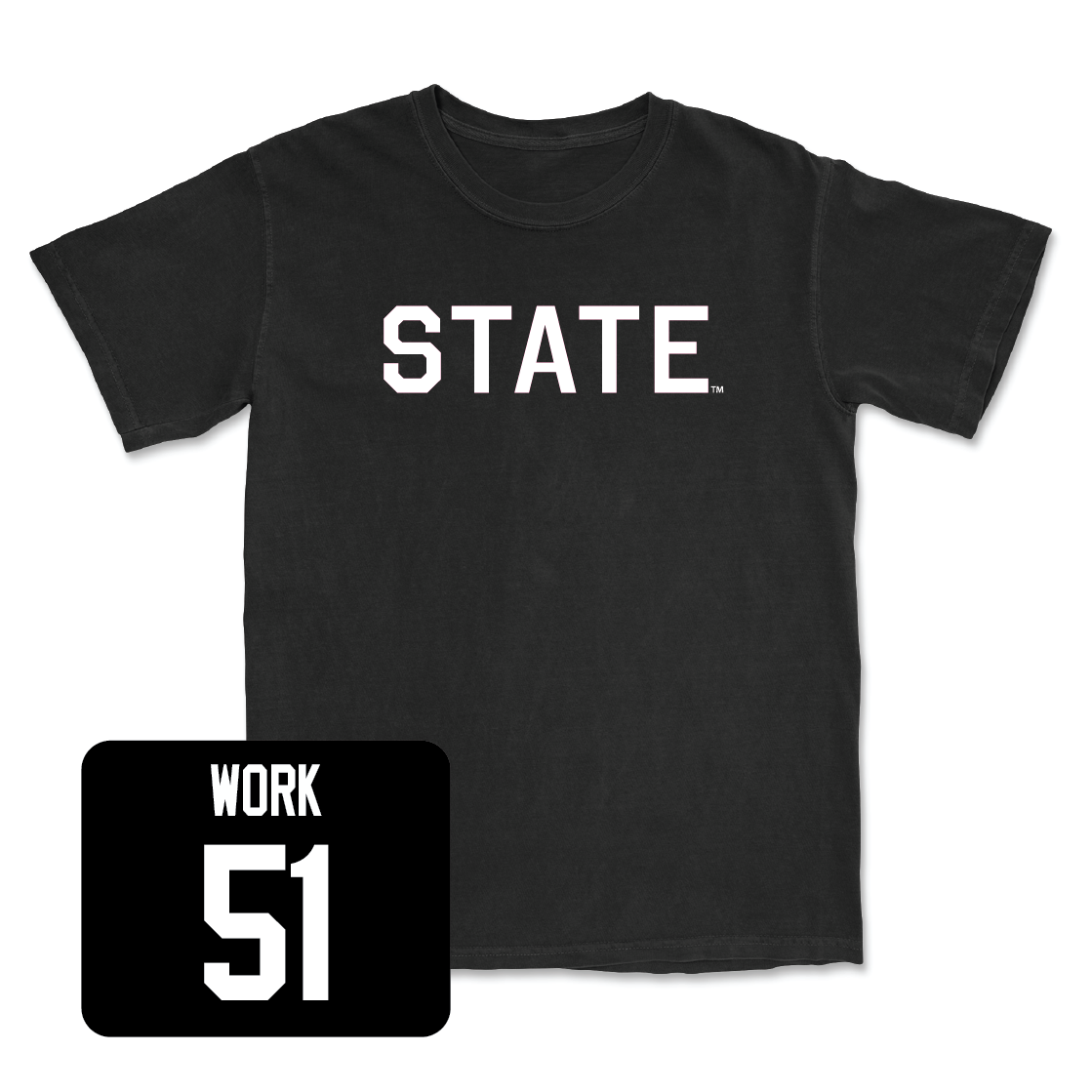 Football Black State Tee - Luke Work