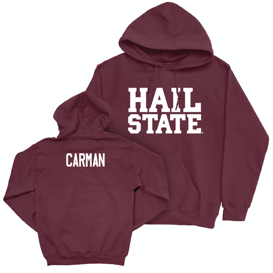 Maroon Men's Track & Field Hail Hoodie  - Curt Carman
