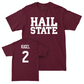 Maroon Men's Basketball Hail Tee  - Riley Kugel