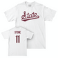 Baseball White Script Comfort Colors Tee  - Duke Stone