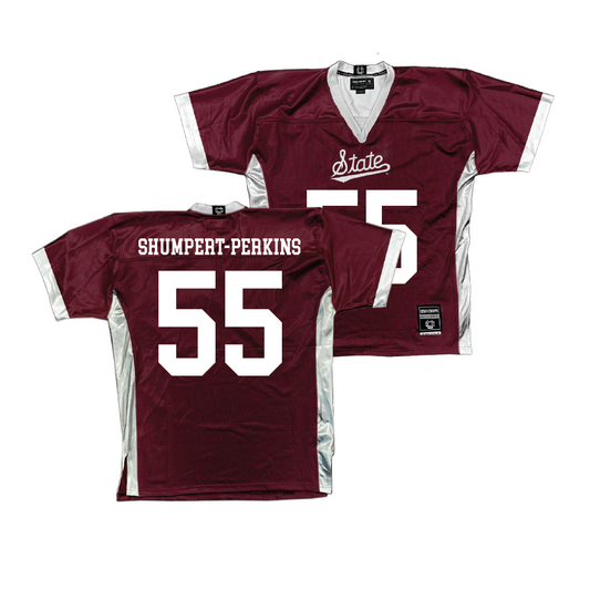 Maroon Mississippi State Football Jersey   - Jakheem Shumpert-Perkins