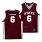 Mississippi State Men's Basketball Maroon Jersey   - Dellquan Warren