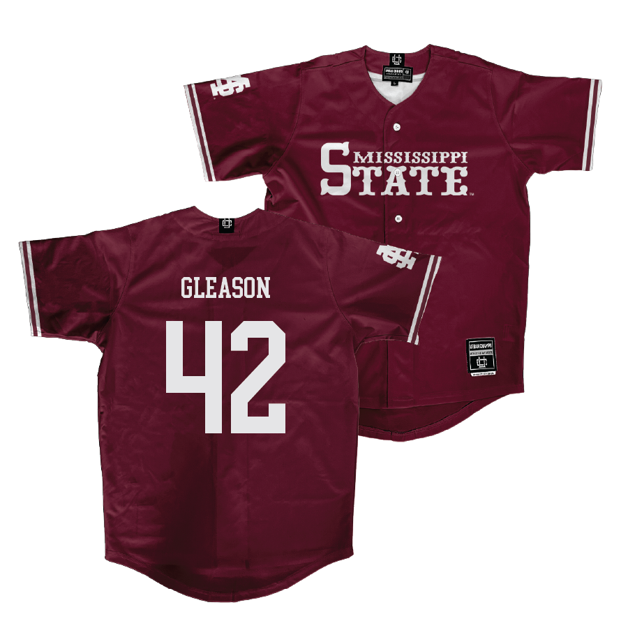 Mississippi State Baseball Maroon Jersey  - Jack Gleason