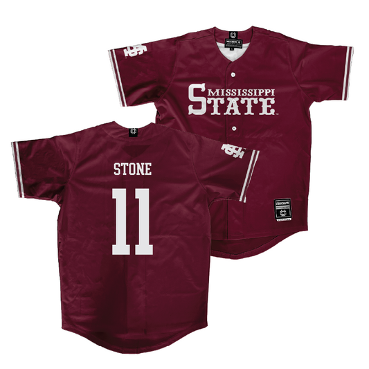 Mississippi State Baseball Maroon Jersey  - Duke Stone