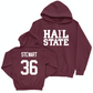 Maroon Football Hail Hoodie   - Ja'Bryis Stewart