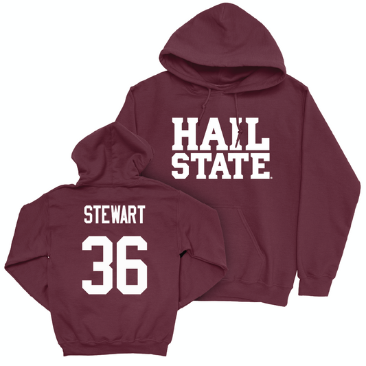 Maroon Football Hail Hoodie   - Ja'Bryis Stewart