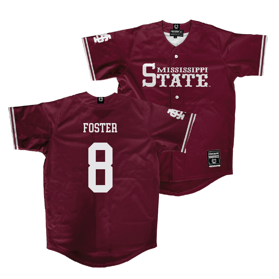 Mississippi State Baseball Maroon Jersey  - Charlie Foster