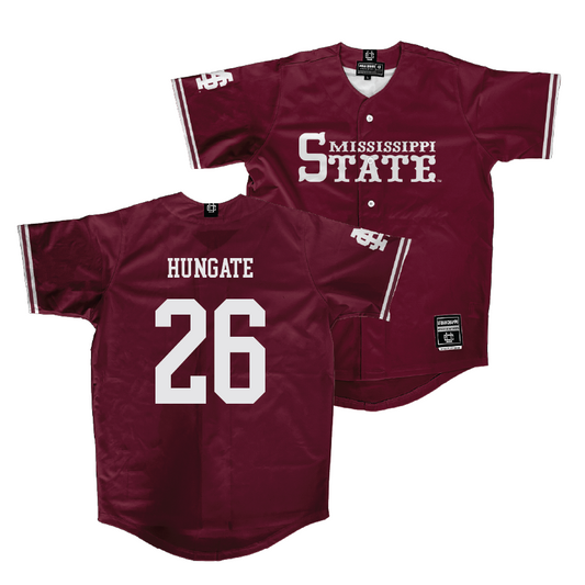 Mississippi State Baseball Maroon Jersey  - Chase Hungate