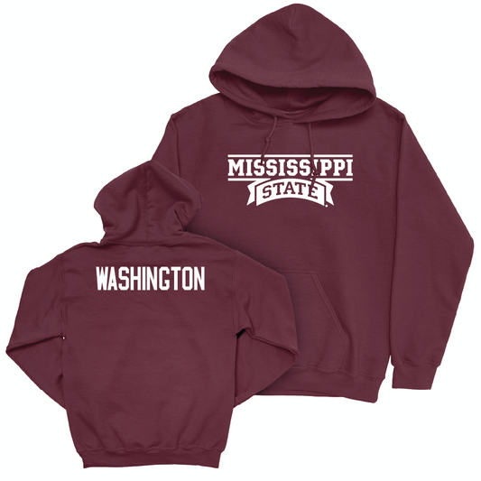 Maroon Men's Track & Field Team Hoodie  - Marquise Washington