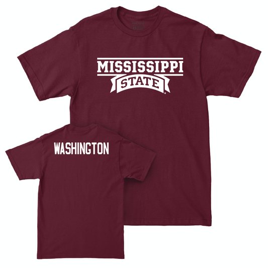 Maroon Men's Track & Field Team Tee  - Marquise Washington